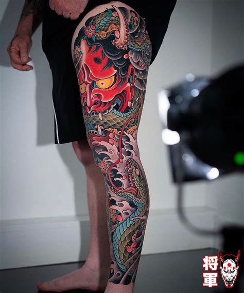 Yakuza Leg Tattoo