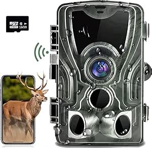 WiFi Trail Camera 4K 30MP Bluetooth Hunting Game Camera Sends Picture