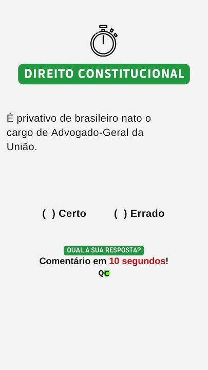 QuestÃo De Direito Constitucional Para Concurso Concursopublico Youtube