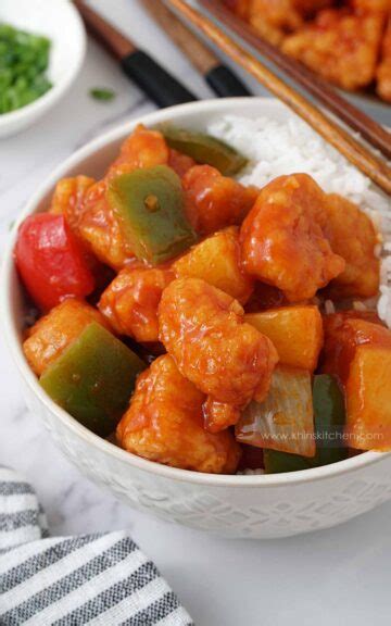 Sweet And Sour Chicken Hong Kong Style Khin S Kitchen Chinese Cuisine