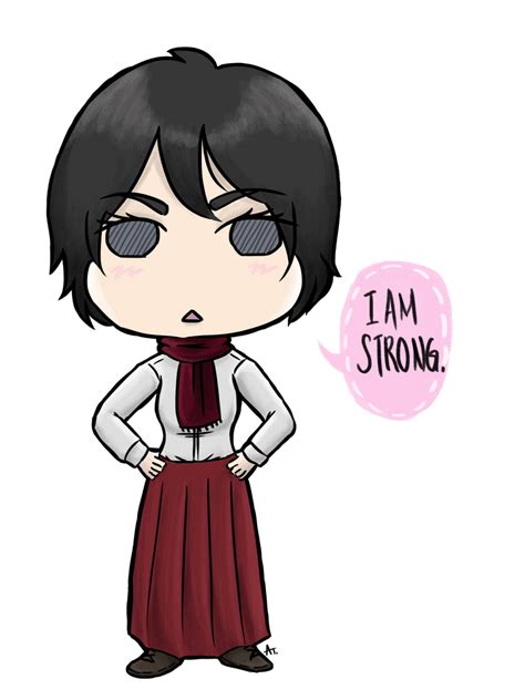 Mikasa Chibi Commission By Critterinvasion On Deviantart