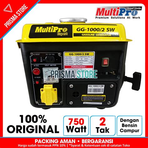 Jual Multipro Mesin Genset Listrik Bensin Va Watt Gg Sw