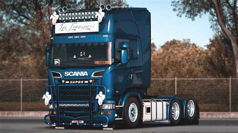 Scania Rs T Rjl Yellow Headlights Tuning Mod Euro Truck Simulator Hot