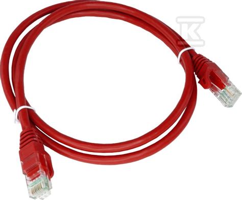 Patchcord U Utp Kat Pvc M Czerwony Alantec Kku Cze