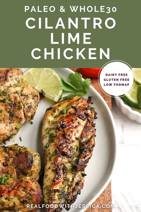 Paleo Whole30 Cilantro Lime Chicken Recipe Soy Free Recipes Best Paleo Recipes Cilantro