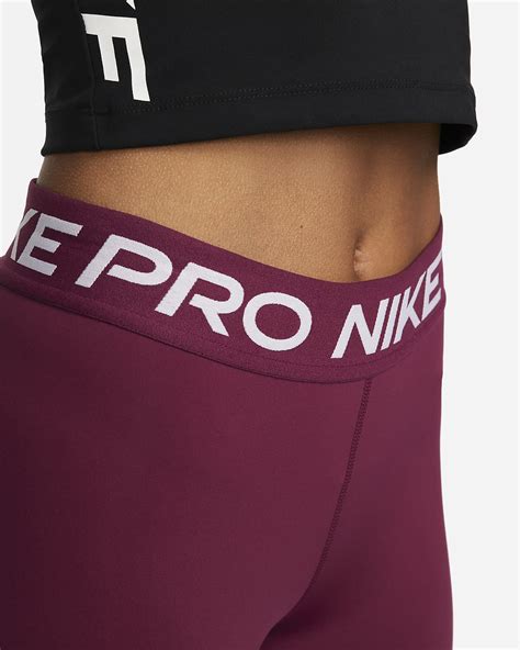 Nike Pro Womens Mid Rise Mesh Panelled Leggings Nike Lu