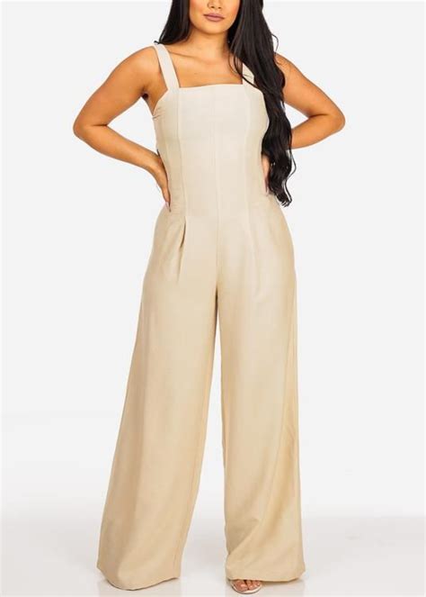 Summer Beige Jumpsuit Beige Jumpsuit High Waisted White Skirt Plaid Print Skirt