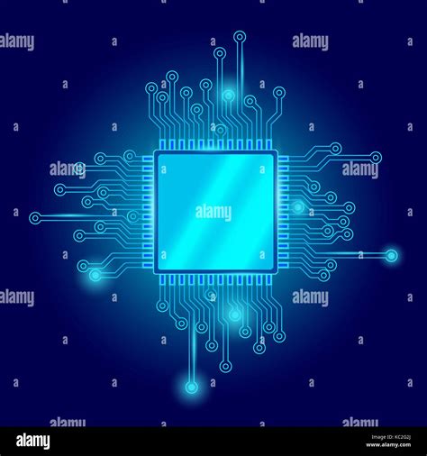 Cpu Background Stock Vector Images Alamy