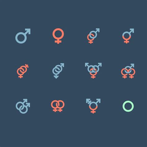 Sexual Orientation Icons On Blue Background Stock Vector Image By ©tkacchuk 71764543