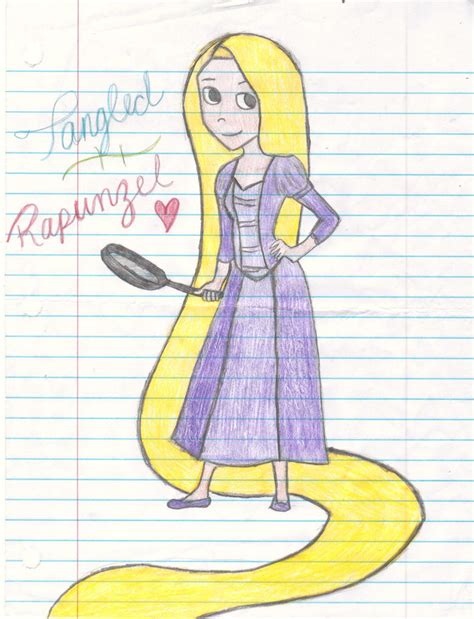 Rapunzel with her frying pan by MissySerendipity on DeviantArt