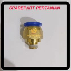 Jual Fitting Nepel Angin Warna Putih Lurus Selang Mm Drat Pc