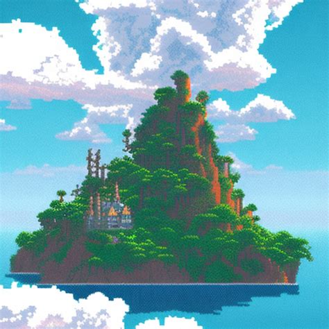 Openjourney Prompt 16 Bit Pixel Art Island In The PromptHero