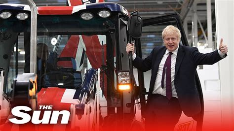 Boris Johnson Smashes Through Wall In Brexit Jcb And Asks Voters To Get To Rid Of The Roadblock