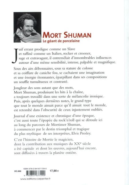 Mort Shuman Le G Ant De Porcelaine Alain Guy Aknin St Phane Loisy