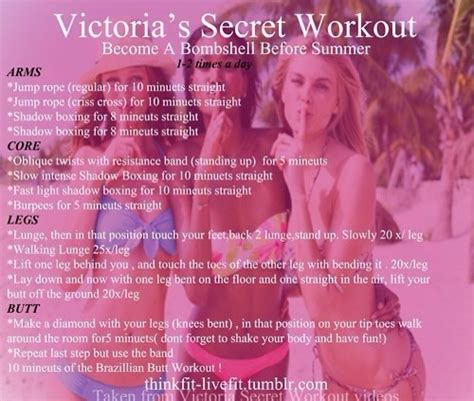 Victoria Secret Model Workout Musely