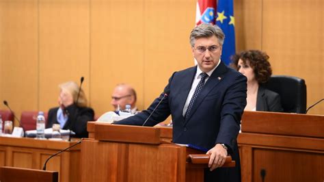 Plenković u Saboru na podnošenju Izvješća o održanim sastancima