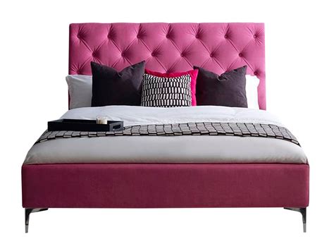 Кровать “elise” 180*200 (Idealbeds) розовый текстиль 190x120x210 см ...