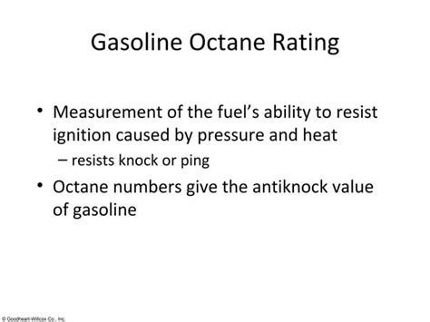 Octane And Cetane Numbers Ppt