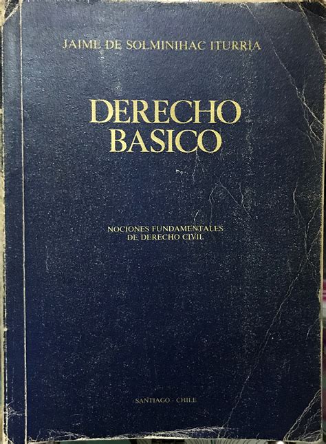 Derecho B Sico Nociones Fundamentales De Derecho Civil By Solminihac