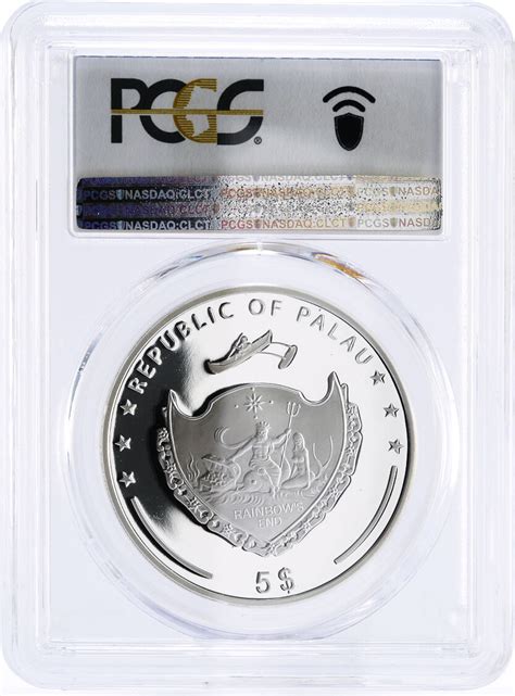 Palau Dollars Dream Island Ship Nature Landscape Pr Pcgs Silver