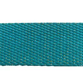 Sangle Polyester Bleu Turquoise Lurex Dor Mm