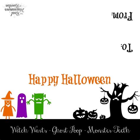 Halloween Treat Bag Topper Free Printable Creative Housewives