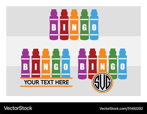 Bingo Daubers Svg Clipart Royalty Free Vector Image