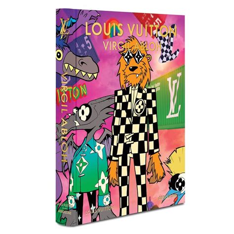 An Image Of Louis Vuitte S Book Cover With Cartoon Characters On It