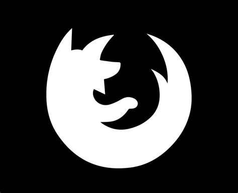 Mozilla Firefox Logo Black