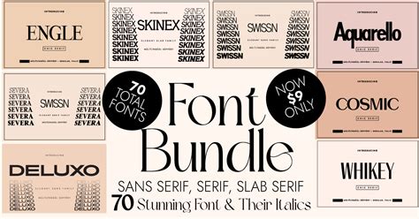 Slab Serifserif Sans Serif Font Bundle Bundle · Creative Fabrica