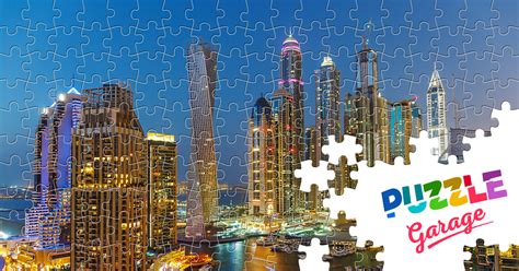 Dubai Marina Jigsaw Puzzle Countries Uae Puzzle Garage