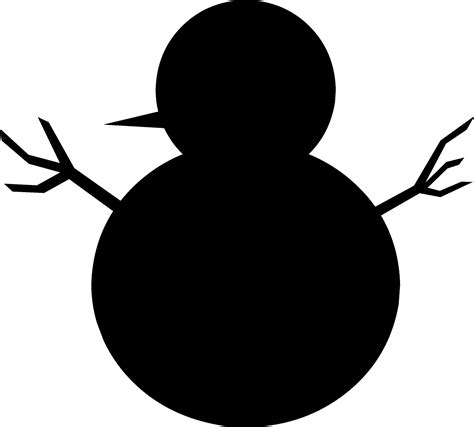 Snowman Icon Vector Illustration Snowman Silhouette For Icon Symbol