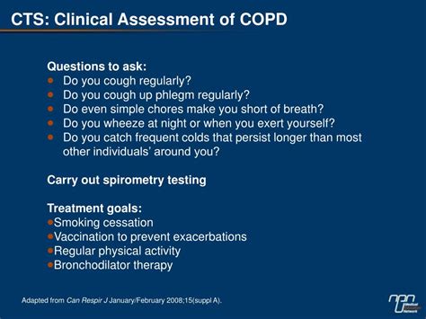 Ppt Cts Clinical Assessment Of Copd Powerpoint Presentation Free