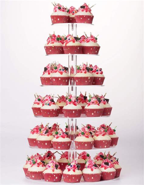 Amazon Jusalpha Large Tier Wedding Party Square Cupcake Stand