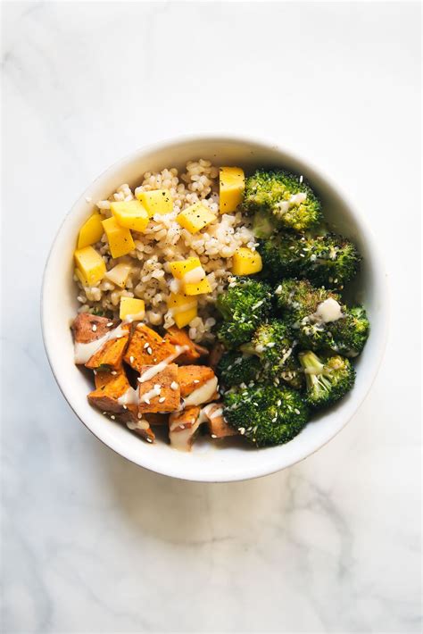 Vegan Sweet Potato Buddha Bowl With Almond Butter Dressing