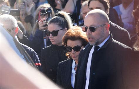 Photo Sophie Tapie Dominique Tapie Arrivées aux obsèques de