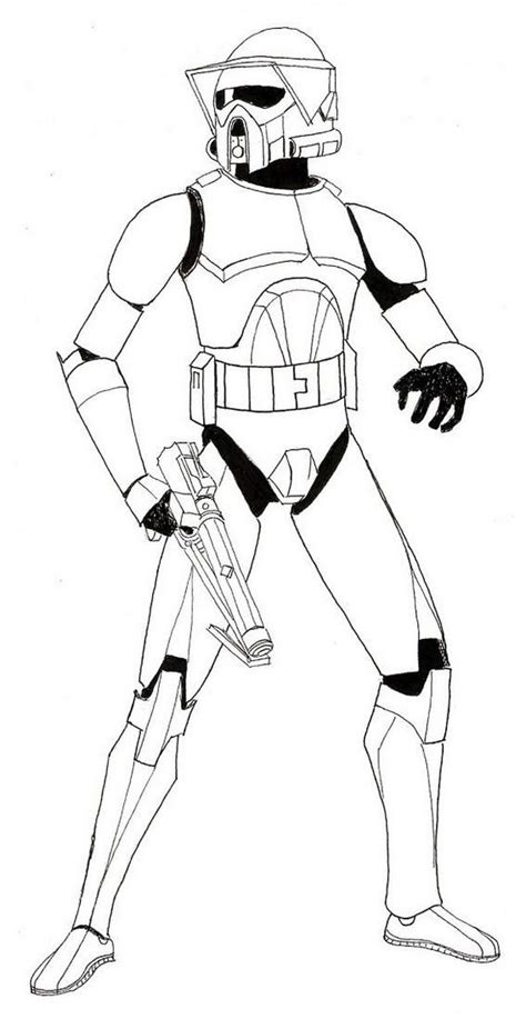 Printable Clone Trooper Coloring Pages