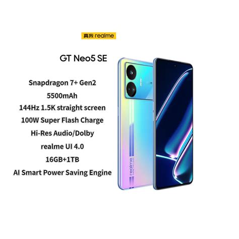 100 Original Realme GT Neo5 SE Snapdragon 7 Gen2 Flagship Core 144Hz 1