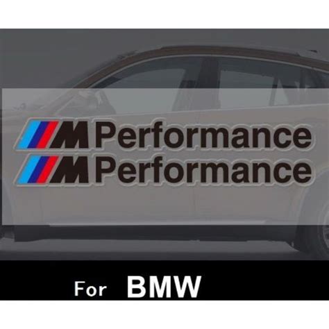 Pair Of M Performance Car Sticker Badge Sport Logo For Bmw Car