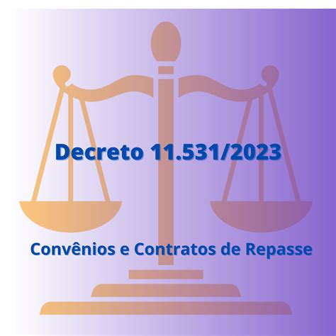 Decreto 11 531 2023 Convênios e contratos de repasse