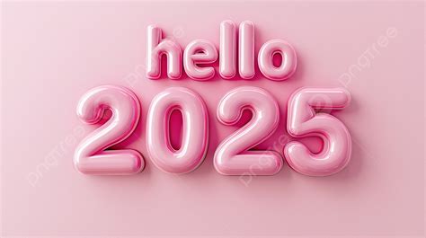 D Hello Text Effect Pink Background Merry Christmas