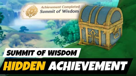 Sumeru Hidden Luxurious Chest And Achievement Summit Of Wisdom