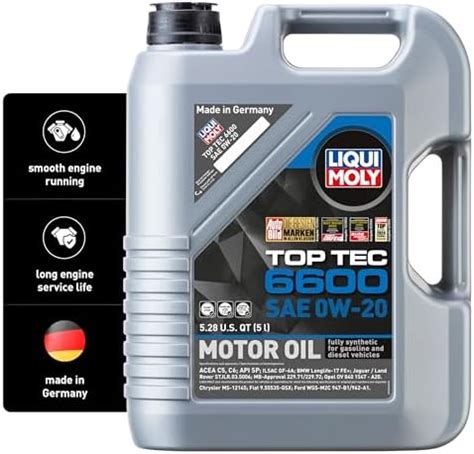 Amazon Liqui Moly Top Tec Sae W Fully Synthetic Engine