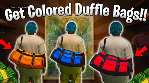 How To Get Very Color Duffle Bag In GTA 5 Online YouTube