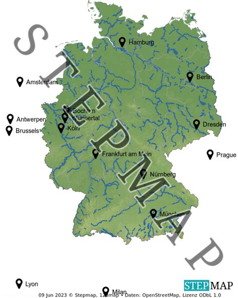 Stepmap Fl Sse Deutschland Landkarte F R Deutschland