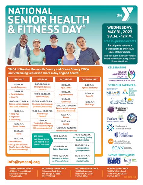 National Senior Health And Fitness Day YMCA Of Greater Monmouth County