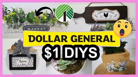 DIY with $1 items from Dollar General | Dollar Store DIY Home Decor in 2024