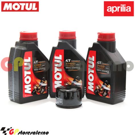 Kit Tagliando Olio Filtro Motul W L Aprilia Sl Shiver