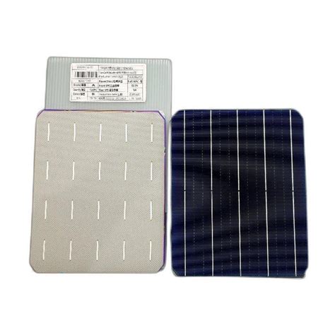 Monocrystalline Poly Silicon Solar Cell Thickness 200 Micron 5 4w To