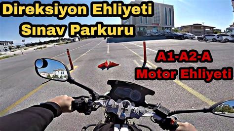 A1 A2 A Motor Ehliyet Parkuru Direksiyon Sınavı Tanıtımı motovlog 29